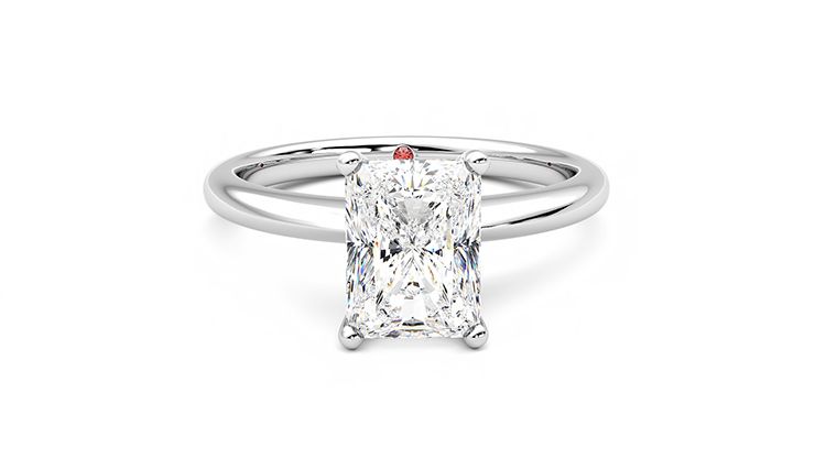 Taylor & Hart Grace Radiant Engagement Ring 360 degree image 1