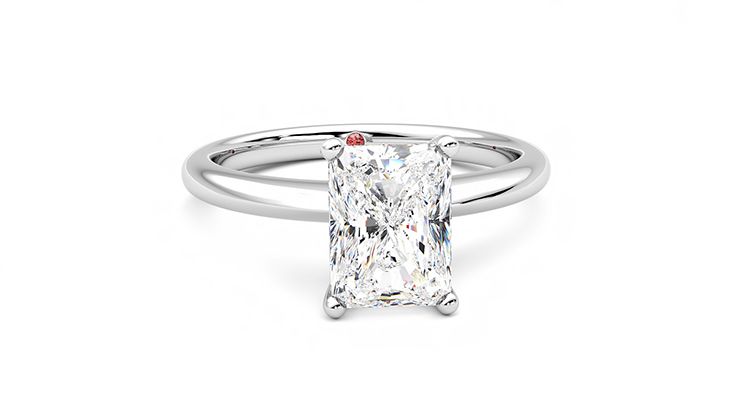 Taylor & Hart Grace Radiant Engagement Ring 360 degree image 2