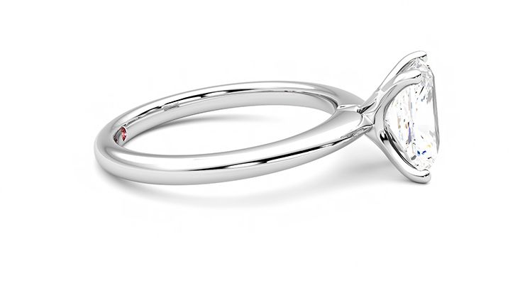 Taylor & Hart Grace Radiant Engagement Ring 360 degree image 9