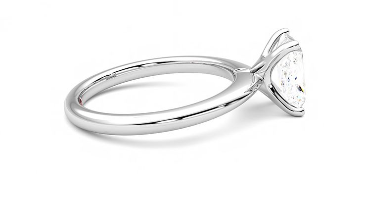 Taylor & Hart Grace Radiant Engagement Ring 360 degree image 10