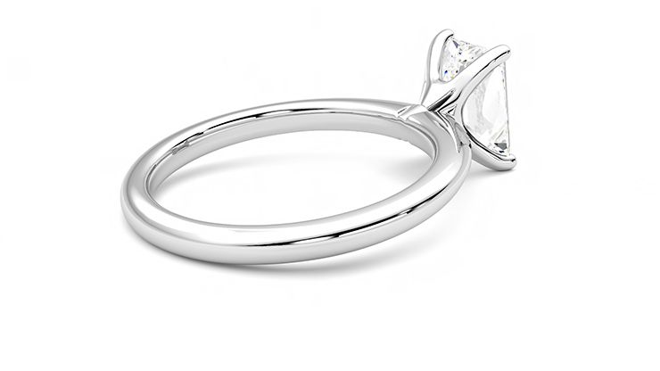 Taylor & Hart Grace Radiant Engagement Ring 360 degree image 12