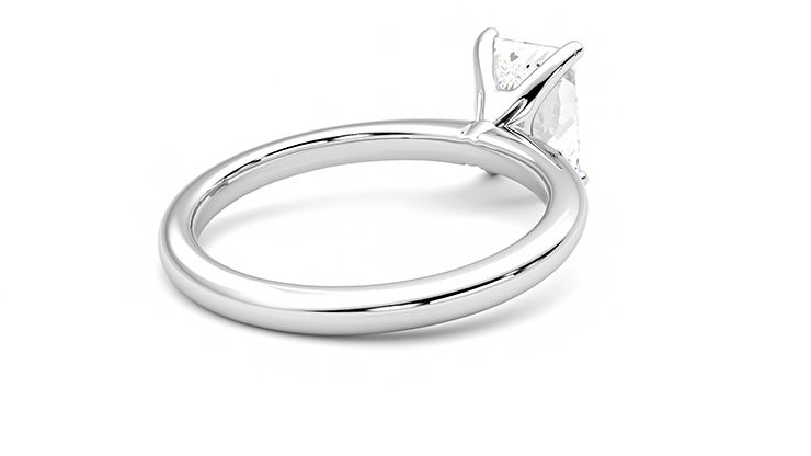Taylor & Hart Grace Radiant Engagement Ring 360 degree image 13