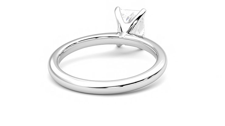 Taylor & Hart Grace Radiant Engagement Ring 360 degree image 14