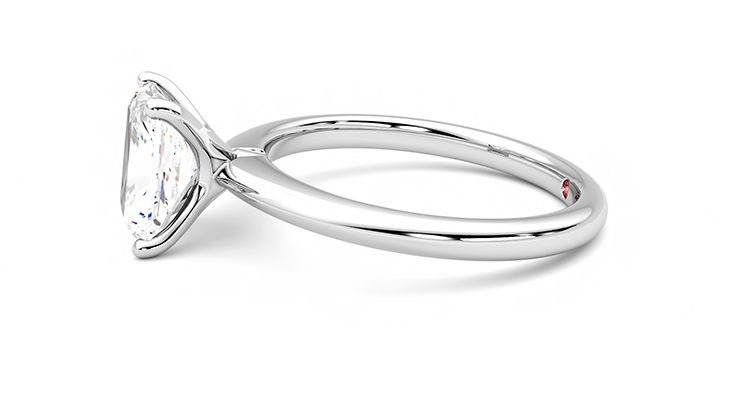 Taylor & Hart Grace Radiant Engagement Ring 360 degree image 21