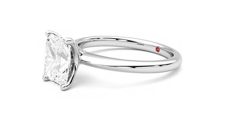Taylor & Hart Grace Radiant Engagement Ring 360 degree image 23