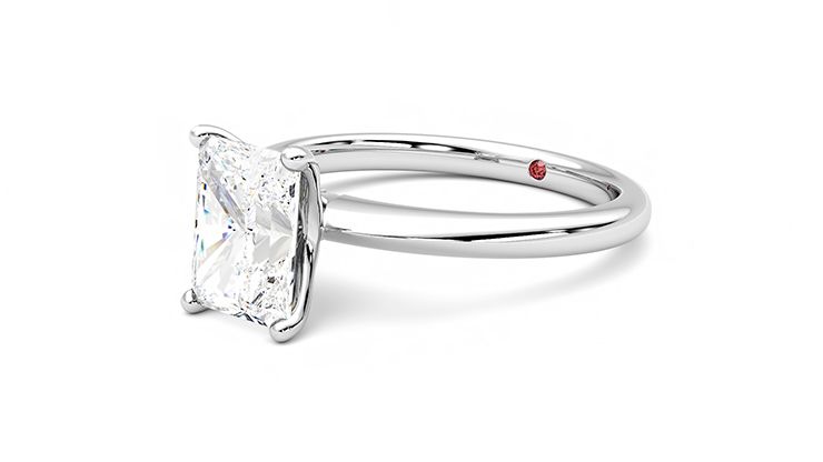 Taylor & Hart Grace Radiant Engagement Ring 360 degree image 24