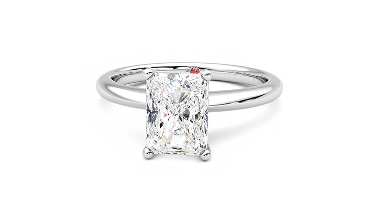 Taylor & Hart Grace Radiant Engagement Ring 360 degree image 28