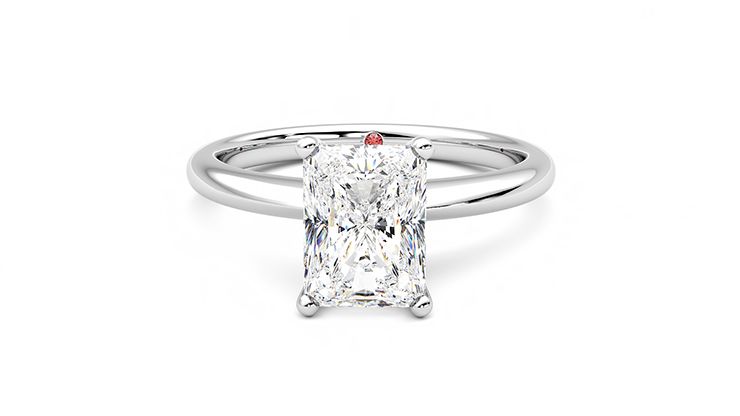 Taylor & Hart Grace Radiant Engagement Ring 360 degree image 29