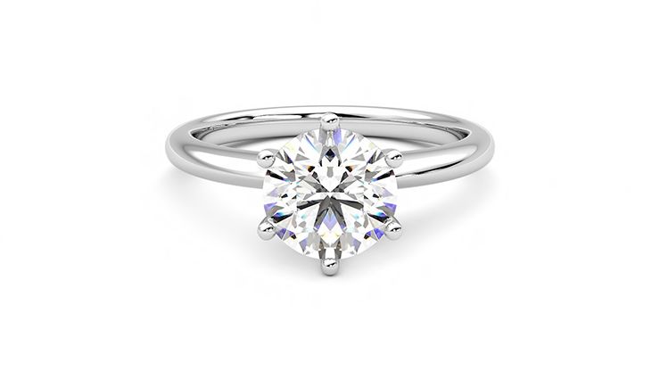 Taylor & Hart Grace Round Engagement Ring 360 degree image 0