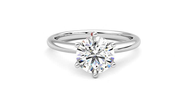 Taylor & Hart Grace Round Engagement Ring 360 degree image 1
