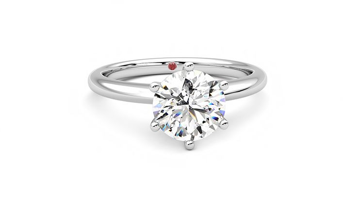 Taylor & Hart Grace Round Engagement Ring 360 degree image 2