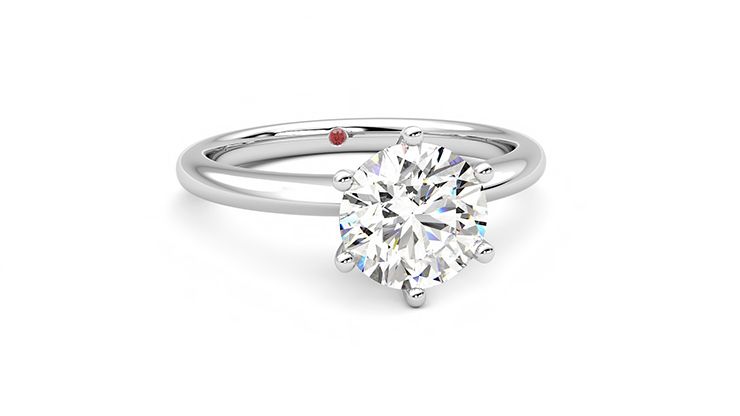 Taylor & Hart Grace Round Engagement Ring 360 degree image 3