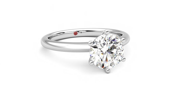 Taylor & Hart Grace Round Engagement Ring 360 degree image 4