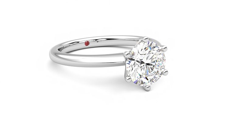 Taylor & Hart Grace Round Engagement Ring 360 degree image 5