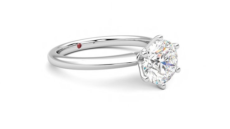 Taylor & Hart Grace Round Engagement Ring 360 degree image 6