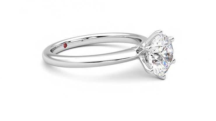 Taylor & Hart Grace Round Engagement Ring 360 degree image 7