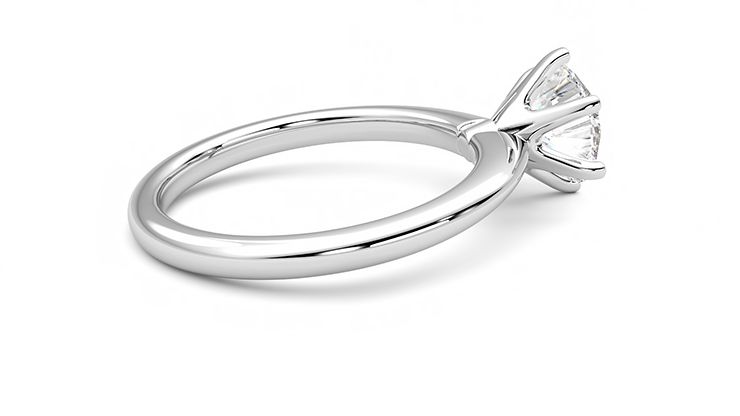 Taylor & Hart Grace Round Engagement Ring 360 degree image 11