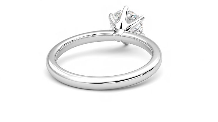 Taylor & Hart Grace Round Engagement Ring 360 degree image 14