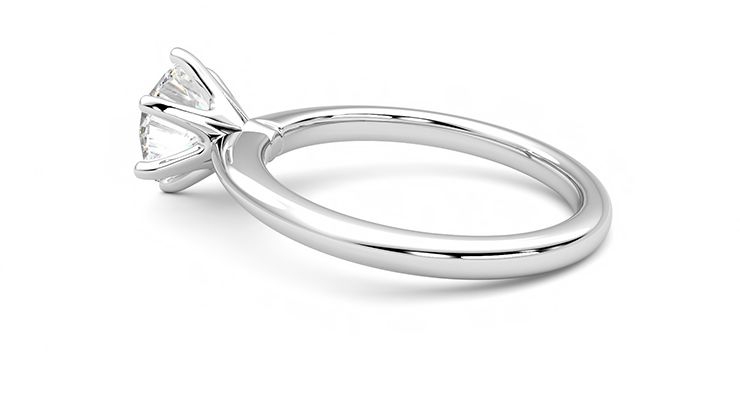 Taylor & Hart Grace Round Engagement Ring 360 degree image 19