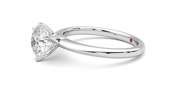 Taylor & Hart Grace Round Engagement Ring 360 degree image 22