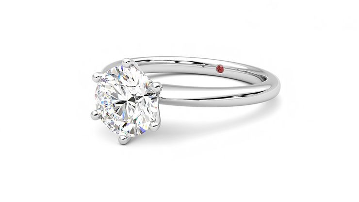 Taylor & Hart Grace Round Engagement Ring 360 degree image 25