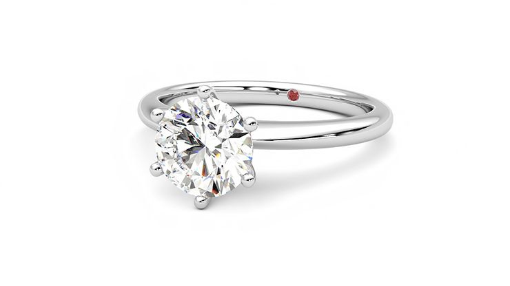 Taylor & Hart Grace Round Engagement Ring 360 degree image 26