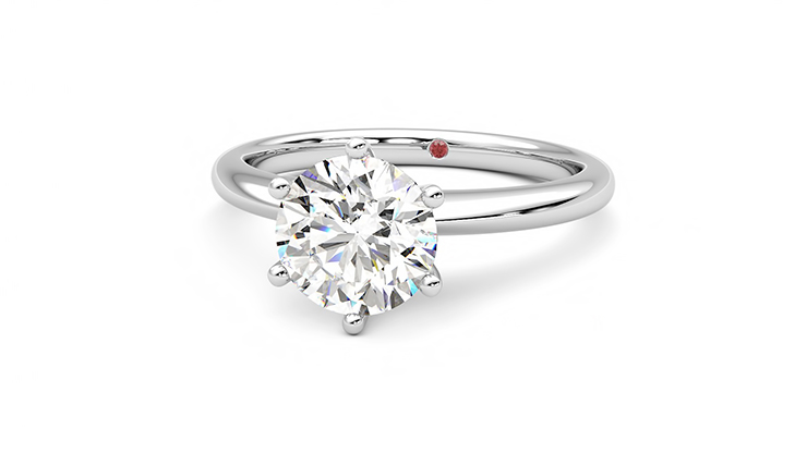 Grace Platinum Solitaire Style Engagement Ring Taylor Hart