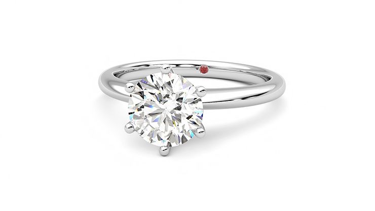 Taylor & Hart Grace Round Engagement Ring 360 degree image 27
