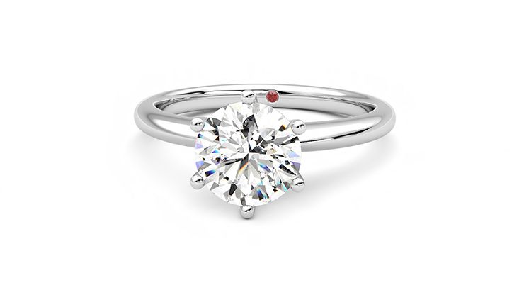 Taylor & Hart Grace Round Engagement Ring 360 degree image 28