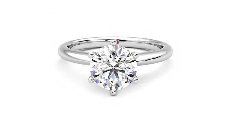 Taylor & Hart Grace Round Engagement Ring 360 degree image 29