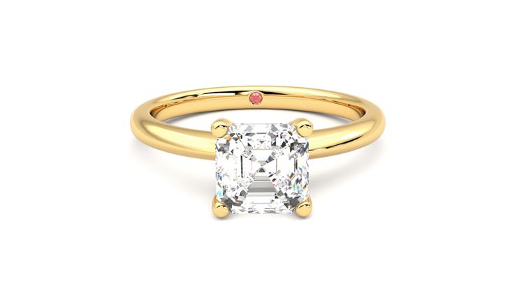 Taylor & Hart Grace Asscher Engagement Ring 360 degree image 1