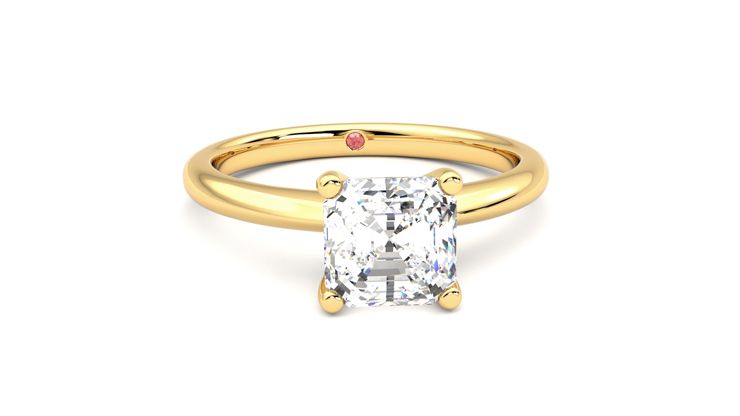 Taylor & Hart Grace Asscher Engagement Ring 360 degree image 2