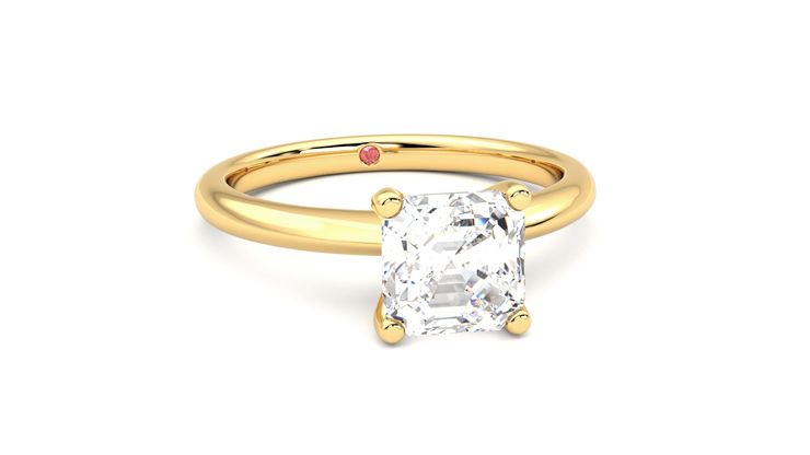 Taylor & Hart Grace Asscher Engagement Ring 360 degree image 3
