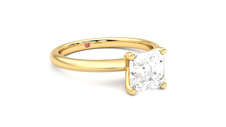 Taylor & Hart Grace Asscher Engagement Ring 360 degree image 5