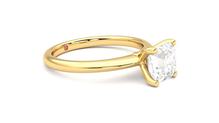 Taylor & Hart Grace Asscher Engagement Ring 360 degree image 7