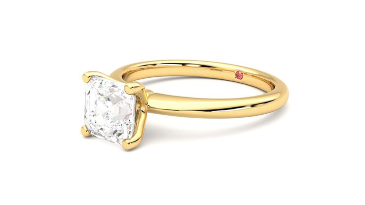Taylor & Hart Grace Asscher Engagement Ring 360 degree image 24