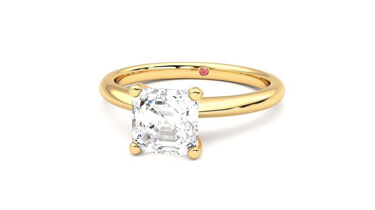 Taylor & Hart Grace Asscher Engagement Ring 360 degree image 27