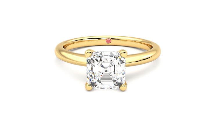 Taylor & Hart Grace Asscher Engagement Ring 360 degree image 29