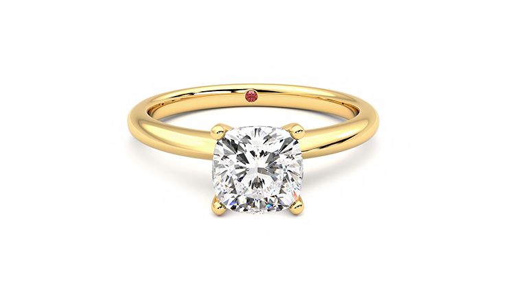 Taylor & Hart Grace Cushion Engagement Ring 360 degree image 1