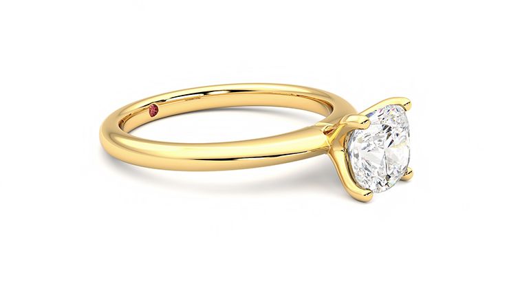 Taylor & Hart Grace Cushion Engagement Ring 360 degree image 7