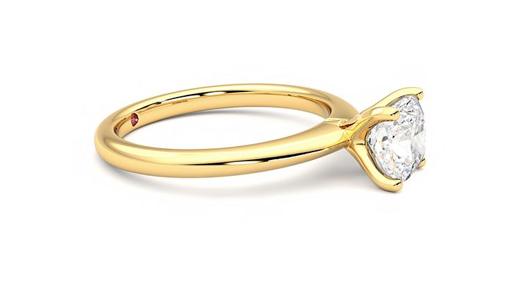 Taylor & Hart Grace Cushion Engagement Ring 360 degree image 8