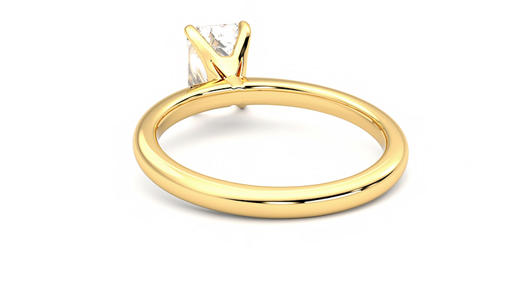Taylor & Hart Grace Emerald Engagement Ring 360 degree image 16
