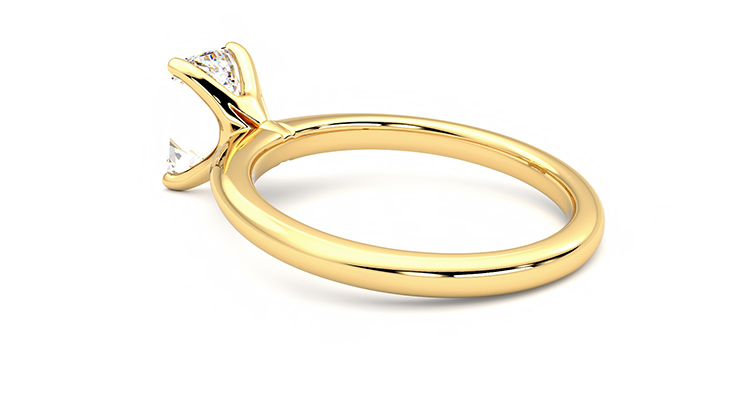 Taylor & Hart Grace Emerald Engagement Ring 360 degree image 18