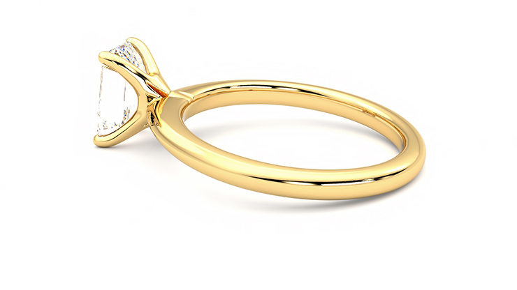 Taylor & Hart Grace Emerald Engagement Ring 360 degree image 19