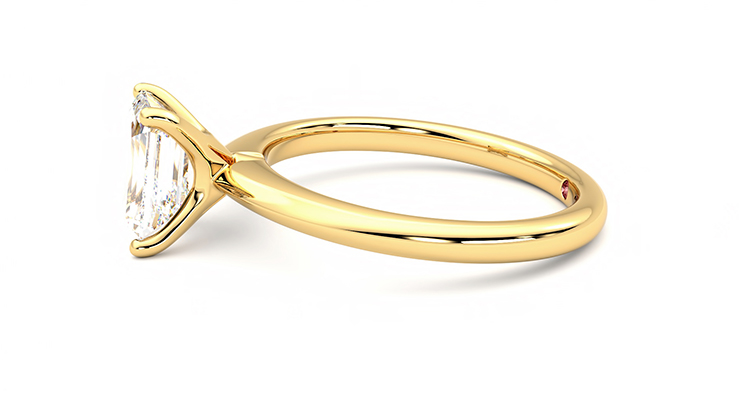 Taylor & Hart Grace Emerald Engagement Ring 360 degree image 21