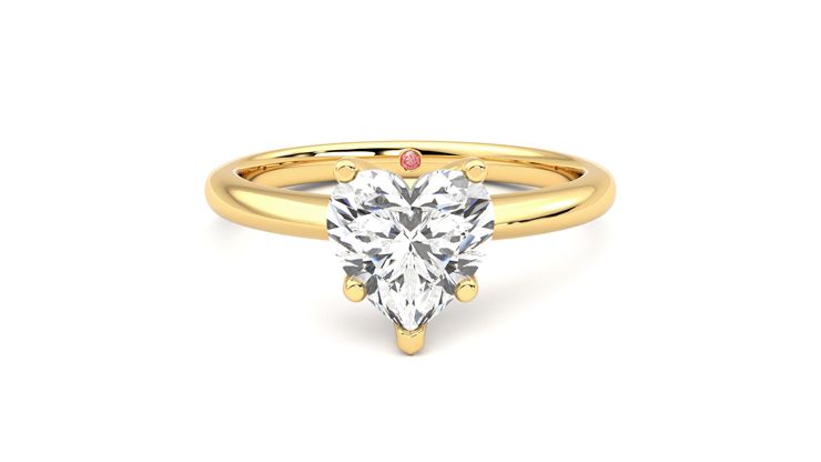 Taylor & Hart Grace Heart Engagement Ring 360 degree image 0