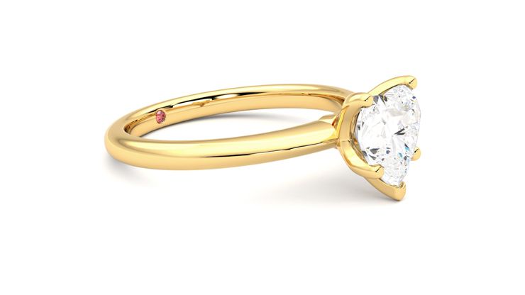 Taylor & Hart Grace Heart Engagement Ring 360 degree image 7