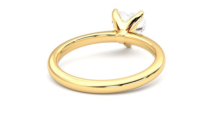 Taylor & Hart Grace Heart Engagement Ring 360 degree image 14