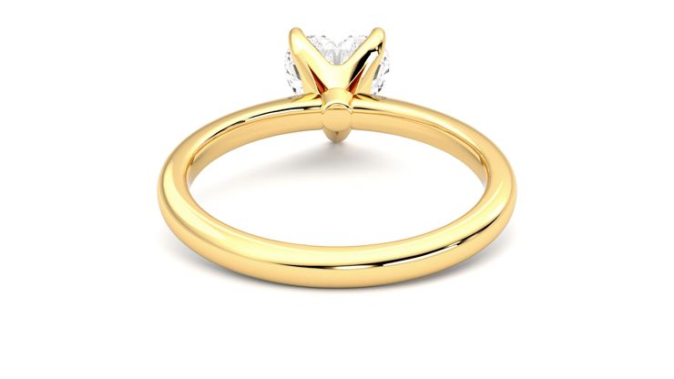 Taylor & Hart Grace Heart Engagement Ring 360 degree image 15