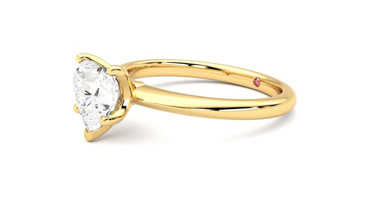 Taylor & Hart Grace Heart Engagement Ring 360 degree image 23